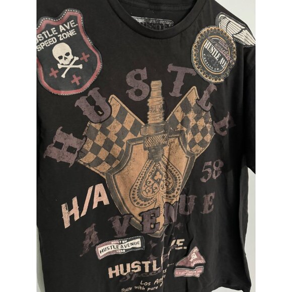 Hustle avenue los angeles graphic t shirt size L - Picture 3 of 4